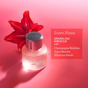 MIX:BAR Sparkling Hibiscus Eau De Parfum Spray, Fruity Scent, Vegan, Cruelty Free, 1.7 fl oz