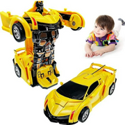 Adakot Deformation Robot Cars Toys For Kids, Yellow