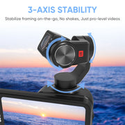 Degipo ORDRO M5 5K Pocket Camera with 3-Axis Gimbal Stabilizer, 3.5-Inch Rotatable IPS Touch Screen, 10X Digital Zoom, IR Night Vision, HDMI Output