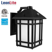 LEONLITE ZH3WLL-14W30BLK-T02 Dusk to Dawn Outdoor Wall Light LED Sconce Waterproof 3000K Warm White