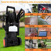 Ldyso Electric Pressure Washer, 4500PSI Max 3.2 GPM 33FT Hose w/ Hose Reel