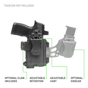 Alien Gear Holsters Photon Optics-Ready Light-Bearing Holster - TLR-7A - Sig P365 X-Macro w/light