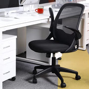 Coolhut KD339C-BLACK Office Chair with Adjustable Armrests, Black