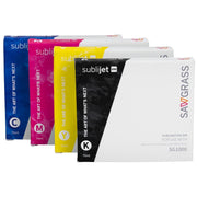 Sawgrass SubliJet UHD Sublimation Ink Cartridge, High-Viscosity Gel, Multicolor 4-Pack Black Cyan Magenta Yellow, 31ml, Compatible with SG500 SG1000, 60910SET