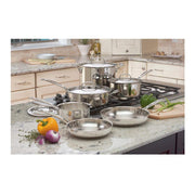 Cuisinart 77-10P1 Chef's Classic Stainless Steel Cookware Set, 10-Piece, Polished Mirror Finish