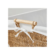 Better Homes & Gardens BH55361884350AA Resin Poly Rattan Laundry Basket w/Removable Liner, Natural Beige
