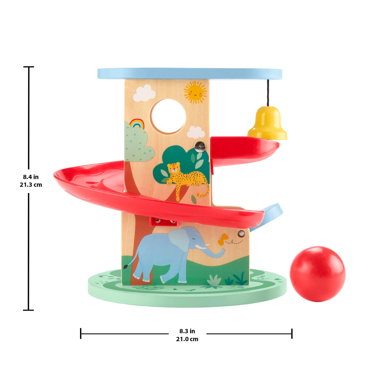 Fisher-Price HXT92 Wooden Treehouse Ball Run for Developmental Role Pl ...