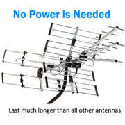 FIVE STAR FSA-6828NK-HYW Advanced Yagi Outdoor TV Antenna, Retail Packaging, with 40' Cable, UHF