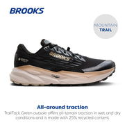 Brooks Cascadia 19 GTX Trail Running Shoe, Waterproof, Black/Ebony/Chateau Gray, Men's 11.5 Medium, 110456