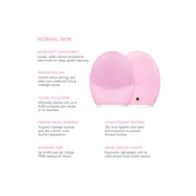 Foreo F9113 Luna 3 Smart Facial Cleansing and Firming Massage Brush for Normal Skin, 1 Count