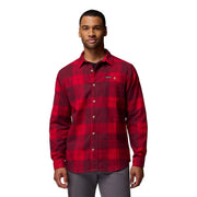 Columbia Pitchstone Heavyweight Flannel II Button-Down Shirt, Mountain Red Macro Buffalo Tartan, Regular Fit, 100% Cotton, Medium, 209768