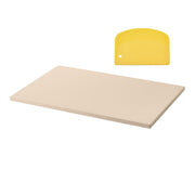 KFFKFF Rectangular Pizza Stone, Heat-Resistant Cordierite Bakeware, 20 x 14 x 0.67 in, Includes Scraper, Oven and Grill Compatible