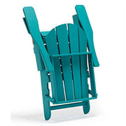 Westintrends WWT00030 Outdoor Folding HDPE Adirondack Chair, Patio Seat, Weather Resistant, Turquoise