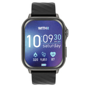 WITHit 42-9002GYBKW Giga Smartwatch, Black