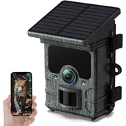 Campark TC02 Solar WiFi Trail Camera, Native 4K 30fps Video, 85MP Photos, Bluetooth, Loop Recording, 0.1s Motion Activated, Night Vision, IP66 Waterproof