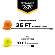 Sportspower Heavy Duty 750W Electric Air Blower, 1.0 HP, 590 CFM, Orange, 25 ft Cord, INF-2703