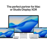 Apple Studio Display 27-Inch 5K Retina Computer Monitor with Standard Glass, Tilt and Height Adjustable Stand, Thunderbolt 5, USB-C Ports, Built-In 12MP Camera and Six-Speaker System, Silver, MFEW4LL/A