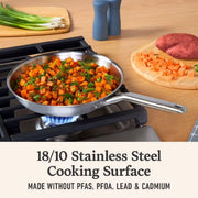 Calphalon Stainless Steel 10-Piece Triply Cookware Set