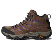Merrell Women's Moab 3 Mid Hiking Boots, Pigskin Leather and Mesh, Bracken Purple, Size 7.5, J035870