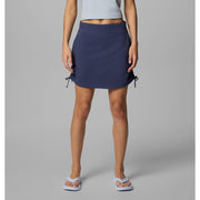 Columbia Womens All Seasons Ruched Skort with Omni-Shade UPF 50 and Omni-Shield Repellency, Nocturnal, Large, 2114801466L
