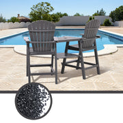 FOOWIN Tall Adirondack Chairs Set of 2, Gray