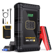 VTOMAN X3 Jump Starter with 3000A Peak Current, Built-in 150 PSI Digital Tire Inflator, 12V Battery Booster Pack, Portable Power Bank, LED Torch