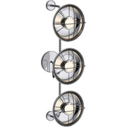 Kohler Modern Farm 3 Light Vanity Light, Polished Chrome, 27in Wide, Dimmable, Wall Mount, 23665-SC03-CPL