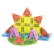 MAGNA-TILES Travel Set 55 Magnetic Building Set: Educational Math Focus, Creative Engineering, Fine Motor Skills