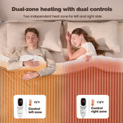 Ocuuziisu Electric Blanket, King Size 90 x 100 in, Double-Sided Flannel Sherpa, 9 Heat Settings, 10 Hour Auto-Off, Machine Washable, Camel, 90100U