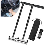 OceanicEcho Hand Controls for Disabled Drivers, Adjustable Length 20.1-27.5 in, All-Black, Portable, Tool-Free Install