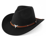 Wowstyle Black Cowboy Hat for Adult Men Women Cowgirl Hat