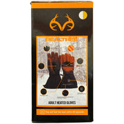 Realtree Adult Heated Gloves, Black