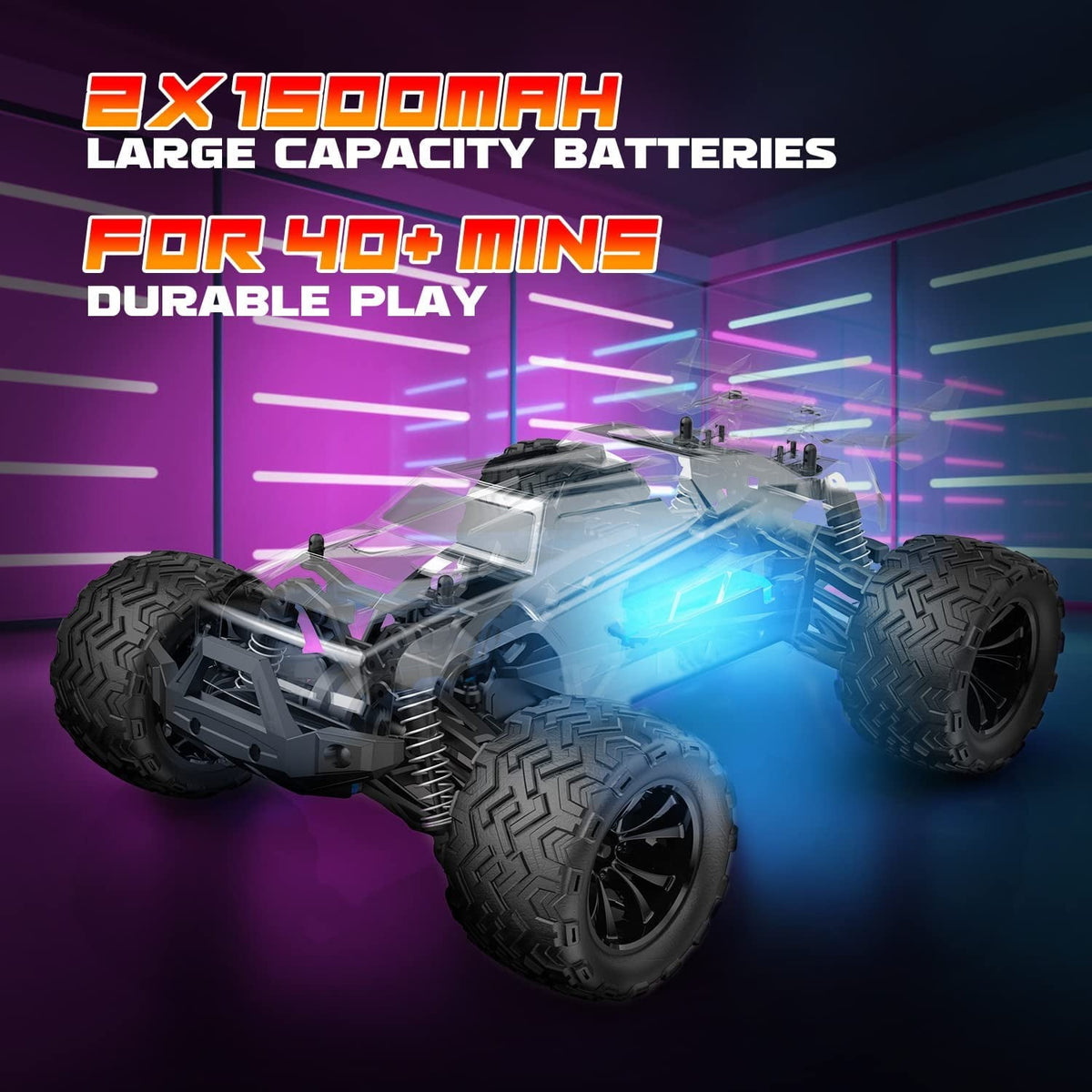 DEERC 9000E 4WD High Speed RC Car 1:14 Scale 45+KM/H All Terrain off-R ...