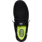 Heydude Wally Work CT Mens Casual Shoes, Composite Toe, Slip-Resistant, Black, Size 12, 44349