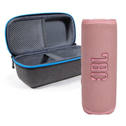 JBL Flip 6 Portable Bluetooth Speaker Bundle with divvi Protective Hardshell Case, Pink, Waterproof, 12-Hour Playtime