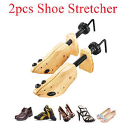 Athome Rain Elmolife Shoe Stretcher Adjustable Width and Length Brown Wood Size 39-40 Pair