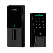 Wyze Palm Lock, Smart Door Lock with Contactless Palm Vein Recognition, Keypad, Mechanical Key, Dual Battery, USB-C Emergency Charging, IP53 Weather Resistant, Wi-Fi, Voice Control Compatible