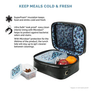 Arctic Zone Veronica Jamison Hampton Faux Leather Lunch Tote, Lunch Bag with Food Storage & Ice Pack