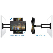 Mount-it! MI9923X Full Motion Swivel Arm Mount Bracket Kit for LED and LCD TVs, 20- 30, 33 lbs.