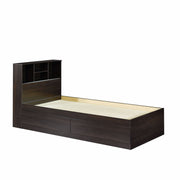 Your Zone 437232 Storage Bed w/Bookcase Headboard, Twin, Expresso