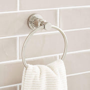 Signature Hardware 447228 Greyfield Polished Nickel Wall Mount Single Towel Ring