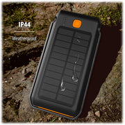 ToughTested Solar Charger IP44 Waterproof Rugged Power Bank