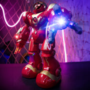 Holyton 5088 Smart RC Robot, Programmable STEM Toy with Voice and App Control, LED Eyes, Red, Ages 4-9