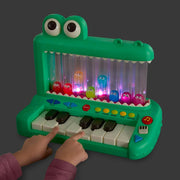 Battat BT1801 Croco Pop Piano Toy Keyboard with Songs Sounds Lights Green