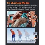 Insta360 Flow Creator Kit Smartphone Gimbal with AI Tracking, 3-Axis Stabilization, Integrated Selfie Stick, All-Purpose Tripod, Portable Foldable, Snow White, CINSABBACW