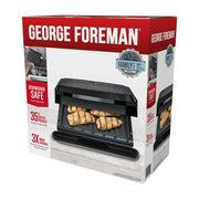 George Foreman GRP1065BX 4-Serving Non-Stick Removable Dishwasher Safe Plates, Grill and Panini Maker, Durable Easy-to-Clean Plastic Housing