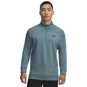 Under Armour Fleece Twist QZ Long-Sleeve Quarter-Zip Pullover - Jasper Blue - L