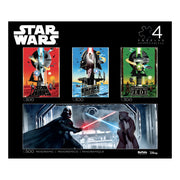 Buffalo Games Star Wars 4 in 1 Multipack Jigsaw Puzzle Set, Three 300-Piece and One 500-Piece Panoramic Puzzles, Multicolor, 9409