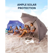 Sport-Brella Premiere XL Sun Shelter Umbrella, 9-Foot Canopy, UPF 50+ Protection, Heavy-Duty Steel Frame, Blue, 250115