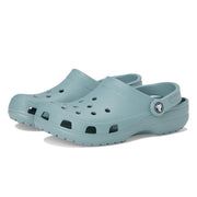 Crocs Classic Clogs Kids Footwear Lightweight Waterproof with Pivoting Heel Strap Pond Green Size 2 206991-3YO-J2